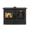 Outlet Cuisinière à bois Alaska noire 12 kW noir NORDICA