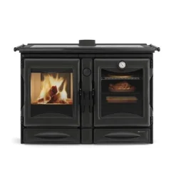 Outlet Cuisinière à bois Alaska noire 12 kW noir NORDICA