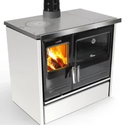Sale LACUNZA Cuisinière à bois Etna 7T fonte/blanc