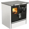 New LACUNZA Cuisinière à bois Etna 5T noir/blanc
