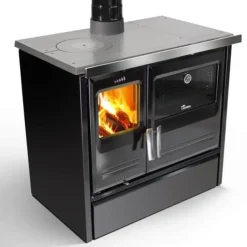 New LACUNZA Cuisinière à bois Etna 7T noir