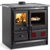 Sale Cuisinière à bois Rosal 5.0 acier noir anthracite NORDICA