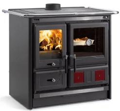 Sale Cuisinière à bois Rosal 5.0 acier noir anthracite NORDICA