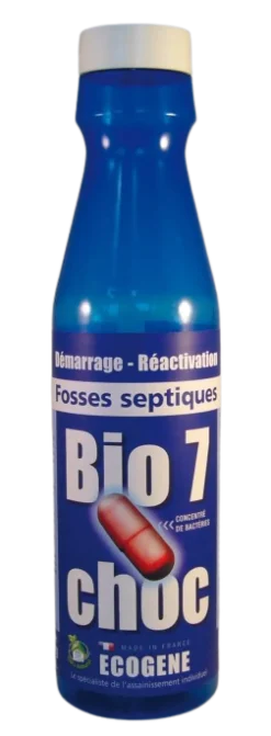 New ECOGENE Déblocage et réactivation fosses septiques BIO 7 CHOC 375g