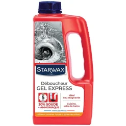 Clearance STARWAX Déboucheur gel express pour canalisations 1L