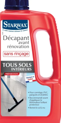 Clearance STARWAX Décapant avant rénovation tous sols intérieurs 1L