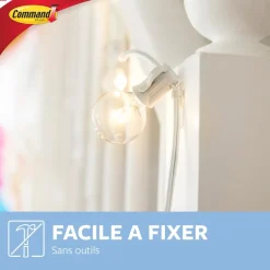 Sale 3M Déco clips transparents avec languettes transparentes