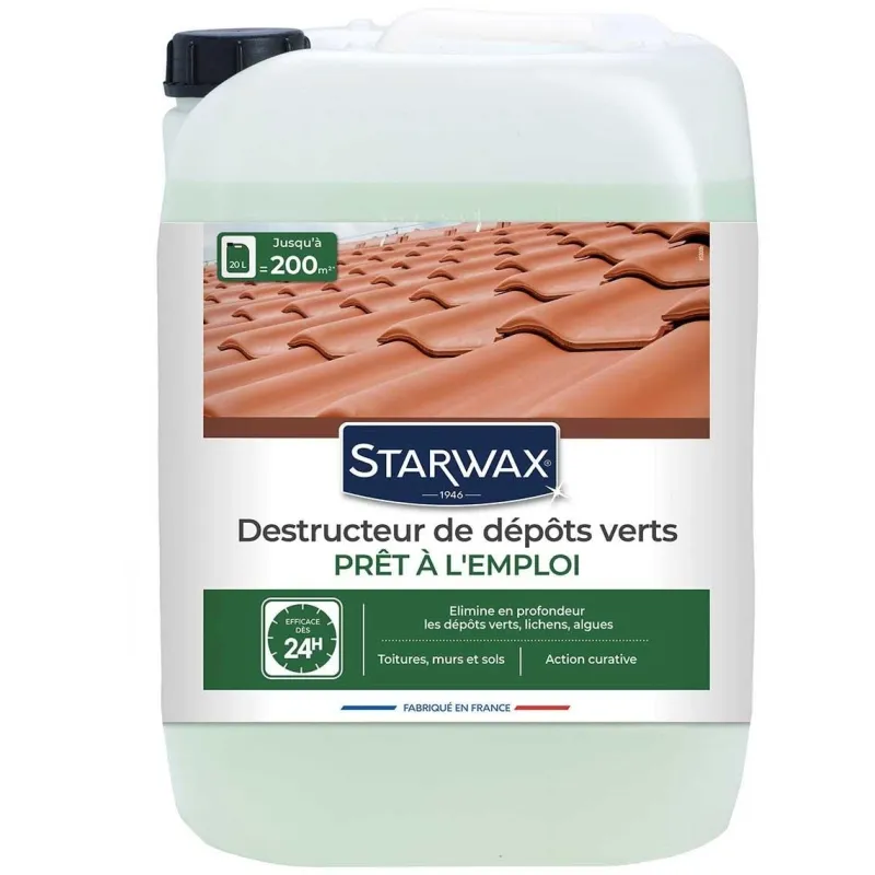Online STARWAX Destructeur dépôts verts PAE toitures, murs et sols ext. 20L