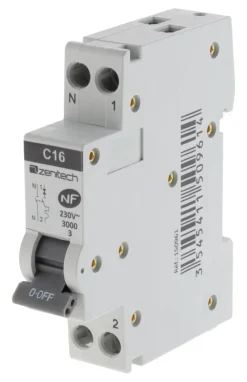 Discount ZENITECH Disjoncteur phase neutre 3kA 16A