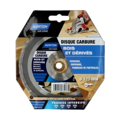 Clearance NORTON Disque carbure bois Ø125x22,23 Travaux INTENSIFS