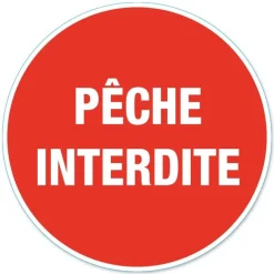 New CHAPUIS Disque de signalisation "Pêche interdite"