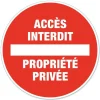 Hot CHAPUIS Disque de signalisation "Propriété privée"