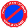 Hot CHAPUIS Disque de signalisation "Sortie de voitures" PVC adhésif
