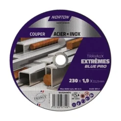 NORTON Disque de tronçonnage 230 x 1.9 x 22.23 mm acier et inox