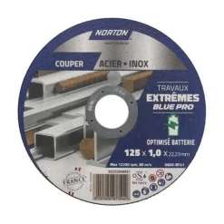 Outlet NORTON Disque de tronçonnage 125 x 1 x 22.23 mm pour acier et inox