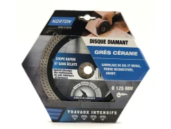 New NORTON Disque diamant grès céram "intensifs" d125x22,2