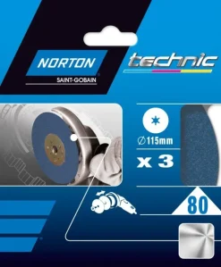 Outlet NORTON 3 Disques fibre norzon G80 115x22