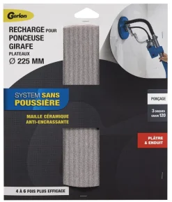 Discount GERLON 3 disques girafe - Maille Céramic 225mm Grain fin 240