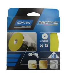 NORTON 5 Disques à ponçer G80 125x12
