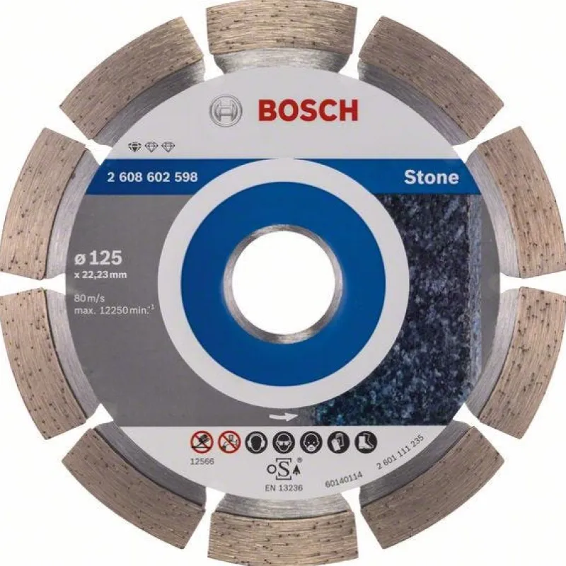 Best BOSCH PROFESSIONAL Disque à tronçonner diamanté Standard for Stone Ø125 mm