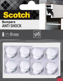 SCOTCH Dôme amortisseur rond adhésif translucide Ø19mm (x8)