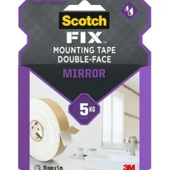 Discount SCOTCH Double face pour miroir Blanc 5m x 19mm