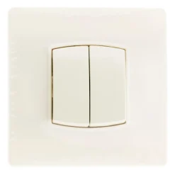 New ZENITECH Double va-et-vient 10A diwone blanc