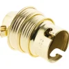 Sale ZENITECH Douille B22 acier laitonné filet + 1 bague doré