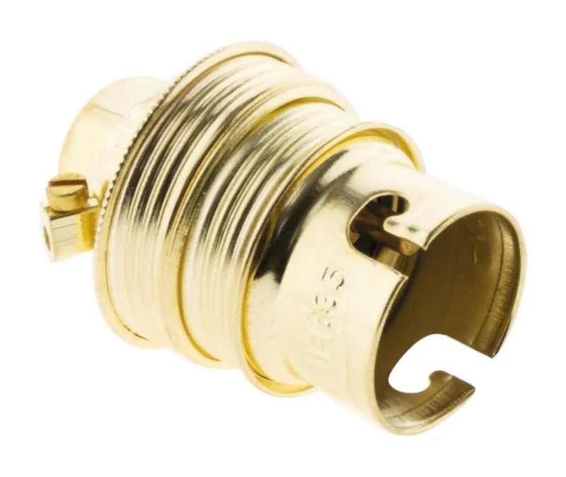 Sale ZENITECH Douille B22 acier laitonné filet + 1 bague doré