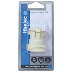 Discount TIBELEC Douille de chantier E27 à connexion rapide