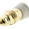 Best ZENITECH Douille E14 laiton porcelaine simple bague blanc/or