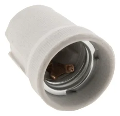 Outlet ZENITECH Douille E27 porcelaine sans bague blanc