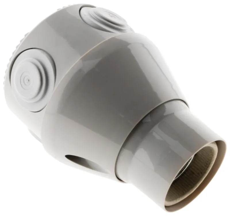 Best ZENITECH Douille orientable E27 résine gris