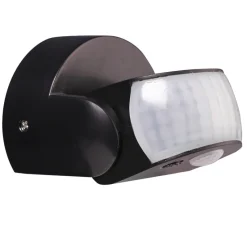 New TIBELEC Détecteur de mouvement infrarouge noir IP65
