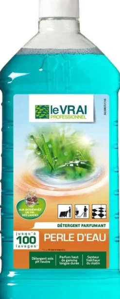 Sale LE VRAI PROFESSIONNEL Détergent parfumant Perle d'Eau 1L