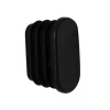 Hot Embout entrant à enfoncer tube penderie oval 30x15mm noir x2