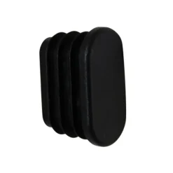 Hot Embout entrant à enfoncer tube penderie oval 30x15mm noir x2