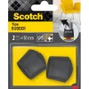 New SCOTCH Embout envelopant caoutchouc Ø30mm noir (x2)