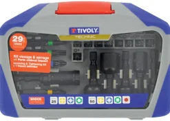 New TIVOLY 23 embouts torsion,5 noix de serrage Ø 6 13mm, 1 pote-embout