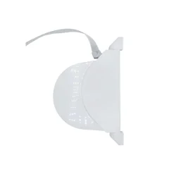 Enrouleur avec sangle 14mm plastique blanc sangle grise