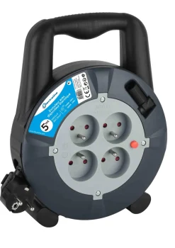 Discount ELECTRALINE Enrouleur K7 Cbb H05 5M gris et noir