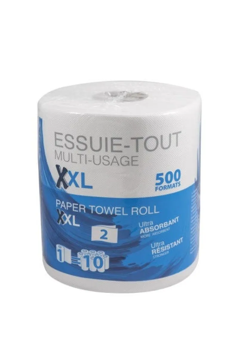 Outlet Essuie-tout multiusage XXL blanc 2 plis 500 feuilles
