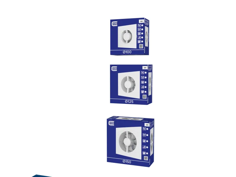 Discount Extracteur Slim avec timmer et clapet anti-retour Ø100