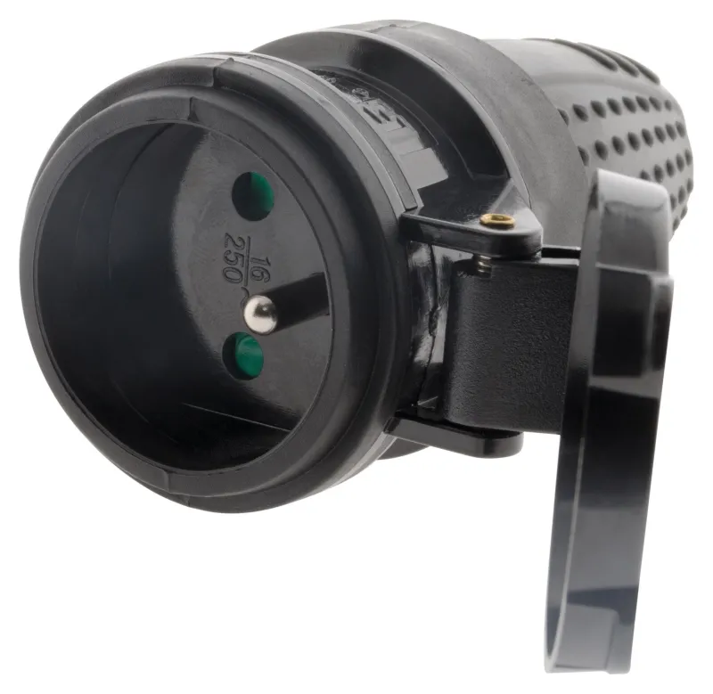 Online ZENITECH Fiche caoutchouc femelle 16A sécu IP44