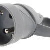 Online ZENITECH Fiche femelle 16A anneau gris sécu NF