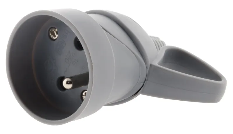 Online ZENITECH Fiche femelle 16A anneau gris sécu NF