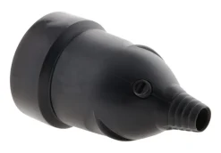 ZENITECH Fiche femelle 16A 2 pôles + terre noir NF