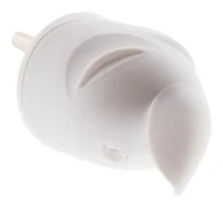 New ZENITECH Fiche mâle 16A coudée blanc NF
