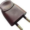 Discount DISMO Fiche mâle - 6A - 2 pôles marron
