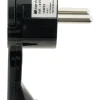 Outlet ZENITECH Fiche mâle extraplate 2 pôles+T 16A noire